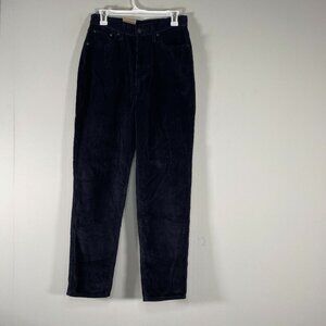 Levi's High Waisted Corduroy Mom Jeans Women's 28 Mid Rise Black Casual NWT